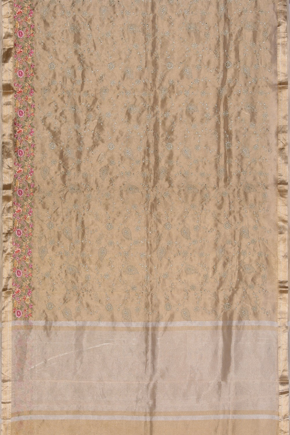 Image of A Beautiful Embroidered Floral Saree